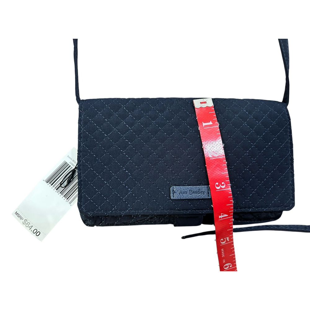 NWT Vera Bradley Navy Phone Wallet Crossbody - Picture 4 of 5